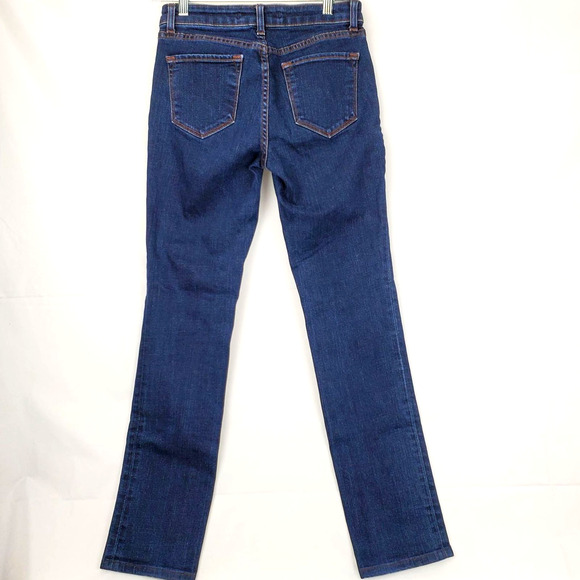 J Brand Women's Y2K Scarlett Cigarette Boss Jeans Size 27 Blue Dark Wash Denim - Picture 3 of 8